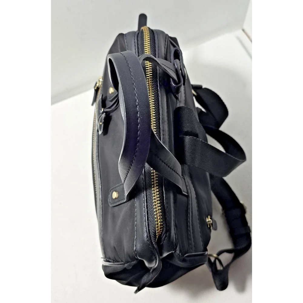Radley London Backpack Nylon Black with Scottie Charm Pockets